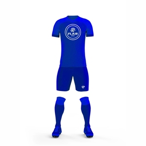 Ensembles d'uniformes de maillot de football de conception personnalisée de meilleure qualité 100% Polyester respirant confort coupe automatisée Service OEM court - Product Image 5