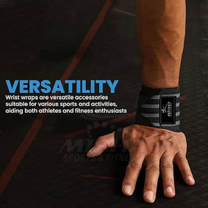 2025 alta calidad neopreno deportes gimnasio muñequeras levantamiento de pesas mano urdimbres Fitness equipo de seguridad para la venta - Product Image 2