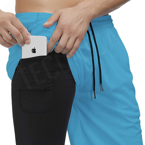 Short de gymnastique personnalisé pour hommes avec séchage rapide Taille élastique Basketball Training Fitness Wear y compris Poche pour l'entraînement - Product Image 3