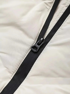 Women Cotton Padded Hooded Vest | Lightweight <b>Quilted</b> Sleeveless Jacket | Zip <b>Waistcoat</b> Casual Outerwear Breathable With OEM - Product Image 3