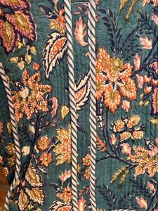 Sac à bandoulière en coton matelassé imprimé floral avec doublure en toile écologique sac à provisions de nuit à la mode - Product Image 4