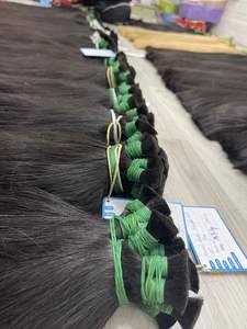 Vente en gros de cheveux humains vierges bruts vietnamiens remy de cheveux humains en vrac de couleur naturelle non transformés - Product Image 2