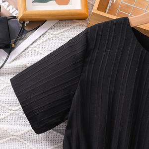 Verano niñas 6-12 + años ropa para niños elegante cuello colgante sin mangas Top pantalones cortos conjunto - Product Image 2