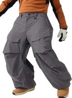 Pantalon de ski et de sport ample grande taille en tissu extensible décontracté, imperméable, coupe-vent et respirant 10 000 mm, style Hip Hop, coupe ample