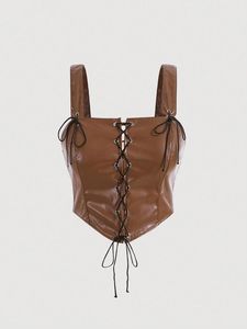 Corset en cuir de qualité supérieure parfait pour l'entraînement à la taille et le style végétalien edgy chic et sans cruauté élégance intemporelle - Product Image 6