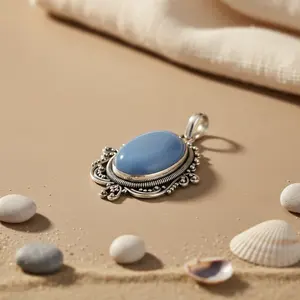 Pendentif géométrique en argent sterling 925 avec émeraude et zircon, plaqué rhodium, chaîne en boîte, bijoux cadeau pour femmes - Product Image 2