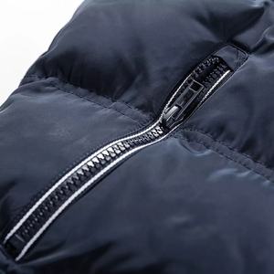 Chaleco cortavientos de mezclilla de alta calidad para hombre, chaleco Parka acolchada a prueba de viento con logotipo personalizado para trabajo de invierno, venta calentada - Product Image 4