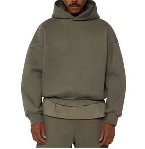 Custom Print 100%Cotton Plain <b>Men's</b> Hoodie Heavyweight Cropped Boxy Hoodie for <b>Men</b> Oversized <b>Crop</b> <b>Top</b> <b>Men's</b> Hoodies Sweatshirt - Product Image 5