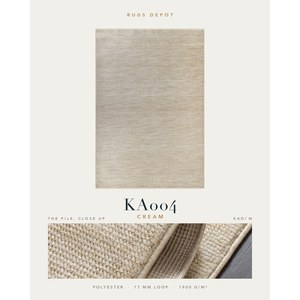 Wholesale Polyester Area Rug KADIM KA004 Cream Machine Made <b>Turkish</b> <b>Carpet</b> for Living Room Hotel Project - Product Image 2