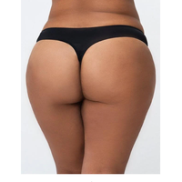 Tanga de Alta Calidad OEM/ODM para Mujer, Talla Grande, Tejida, Lisa, Teñida, Ecológica, Transpirable, Sin Costuras