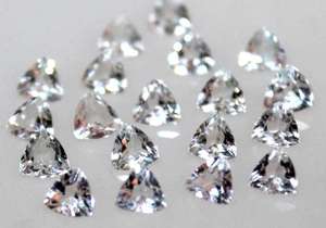 โทแพซสีขาวธรรมชาติ 5 มม. ทรงทริลเลียน เจียระไนคุณภาพสูง - โทแพซสีขาวคุณภาพเยี่ยมแบบเม็ดเดี่ยว - Product Image 5