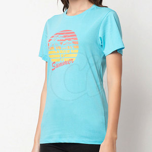 T-shirts pour femmes légers en matériaux durables T-shirts pour femmes de couleur unie T-shirts pour femmes de haute qualité - Product Image 3