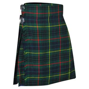 Kilt Escocés Clásico de Tartán Stewart para Hombre, Patrón de Tartán Escocés de las Tierras Altas, Lana Acrílica, Delantal Delantero Liso Ajustable - Product Image 1