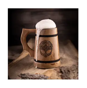 Wooden Beer mug With Logo Cup Supplier Custom Tea Mugs acacia wooden mug at wholesale supplier Upcoming Product