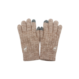 Guantes de pantalla táctil de punto acrílico de invierno 2025 para deportes al aire libre, esquí y uso informal diario, mitones de nailon - Product Image 2
