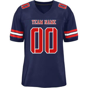 Ropa informal transpirable de secado rápido Camisetas de fútbol americano Ropa deportiva Clubwear Malla de poliéster Sublimación Logotipo personalizado Números - Product Image 5