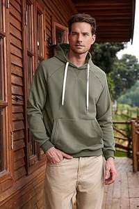 Sudaderas con capucha informales de invierno para hombre, forro polar de poliéster/algodón de Color sólido, ajuste Regular con diseño de bolsillo, transpirable, ecológico, de secado rápido - Product Image 5