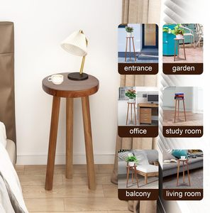 Table basse ronde en bois ou table d'appoint de lit pour gagner de la place dans le salon Collection de meubles exclusive disponible - Product Image 6