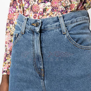 Pantalones vaqueros de talla grande de nuevo diseño para mujer, servicio OME de secado rápido, pantalones vaqueros para mujer - Product Image 5