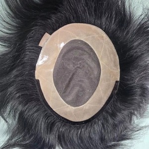 Peluca india con ondas de agua de alta calidad de Taz Hair para hombres, sistema de tupé de Base Mono suave hecho en Bangladesh, estilo de onda profunda suelta - Product Image 1