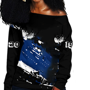 Sudadera Personalizada de Invierno para Mujer con Hombros Descubiertos, Estilo Griego |   Suéter Elegante Ajustado con Forro de Lana |   POD Elegante - Product Image 5