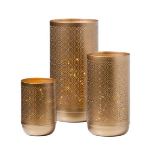 Set Of 2 Silver Metal Candle <b>Lantern</b> Votive Holders Decorative Tea <b>Light</b> Candle Holders Elegant Modern Home Decor For <b>Indoor</b> Use - Product Image 6