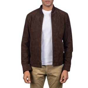 Low MOQ High Quality 100% Genuine Leather Custom Fashion Men's Black Solid <b>Waterproof</b> Windproof Breathable Vintage Style <b>Jacket</b> - Product Image 1
