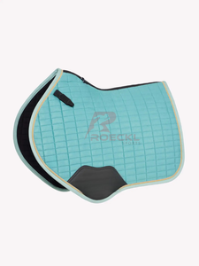 Vente en gros de tapis de selle anglais de qualité supérieure construction durable doublure en tissu doux respirant matelassé design léger confortable - Product Image 4