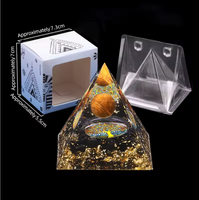 OEM Anpassbare 60 Stück 5cm Polierte Orgon-Kristallpyramiden Spirituelle Energieheilung Meditation Geschenk Direktlieferant Weihnachten