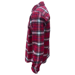 Chemise en flanelle pour homme de haute qualité, faible MOQ, design uni, polyester/coton, épaisse, écologique, respirante, col roulé, longue - Product Image 3