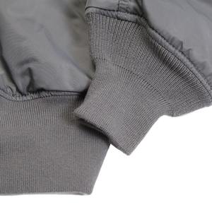 แจ็คเก็ตบอมเบอร์ผ้าใบน้ำหนักเบาของผู้ชายเสื้อกันลมแฟชั่นสำหรับฤดูใบไม้ผลิฤดูใบไม้ร่วงชุดลำลองย้อมสีธรรมดาตามสั่ง - Product Image 6