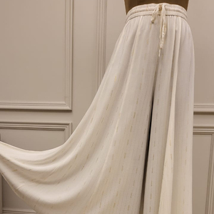 กระโปรงยาวชายหาดสำหรับผู้หญิงกระโปรงยาวผ้าฝ้ายพิมพ์ลายสกรีนแบบดั้งเดิม - Product Image 1