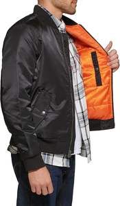 Highest Quality Custom Satin Bomber <b>Jacket</b> Polyester Winter <b>Men</b> and Women Baseball Satin Varsity <b>Jacket</b> Bomber <b>Jacket</b> 20 - Product Image 4