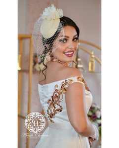 Elegante caftán marroquí blanco sal transpirable Georgette bordado a mano antiestático vestido informal ODM tradicional musulmán - Product Image 2