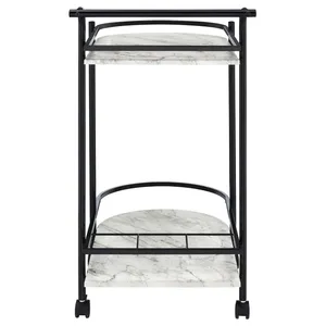 Chariot de service de luxe en céramique fait main, écologique, à motif végétal, pour boissons, chariot de rangement industriel haut de gamme Zahid Exports - Product Image 6