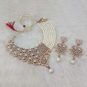 Ensembles de bijoux fins Kriaa-Collier plaqué or de perles de pierre autrichienne 1103655 - Product Image 1