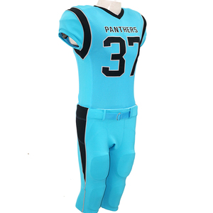 Vente en gros uniforme de football américain personnalisé imprimé 100% polyester respirant ensemble de maillots à manches courtes pour hommes - Product Image 1