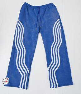 Pantalon évasé lavage à l'acide respirant séchage rapide couleurs unies pantalon baggy pour les produits de la saison d'hiver pantalon cargo taille haute poche - Product Image 1