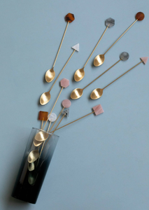 304 Customized Geometric Nordic Shape Metal Luxury Long Handle Tea <b>Coffee</b> <b>Spoon</b> in Wholesale Price - Product Image 2