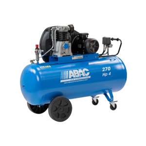Compresseur d'air à piston ABAC A39B 270L 4HP |   486 L/min |   10 Bar 145 PSI |   Compresseur industriel monophasé à deux cylindres de 3 kW - Product Image 1