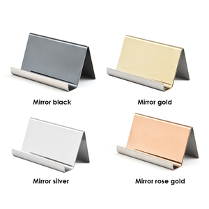Becora Stylish Stainless Steel Business Card Titular Nome Cartão Gift Organizer para o escritório ou casa Elegante Desk Decor Acessório - Product Image 2