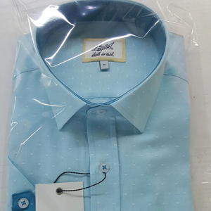 Camicia uomo blu con punti - Product Image 1