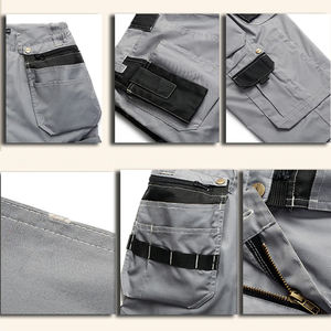 Pantalon cargo respirant industriel multi-poches résistant au feu imperméable aux genoux pour la construction d'électricien - Product Image 4
