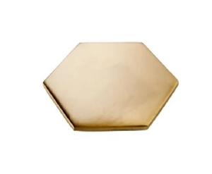 Sous-verre en métal hexagonal personnalisable pour la maison et la table Design élégant pour boissons pour ustensiles de cuisine Restaurants Hôtels - Product Image 1