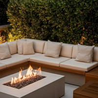 Canapé d'angle moderne et minimaliste avec coussins amovibles, structure en bois massif, tissu en lin écologique, convertible, OEM/ODM disponible