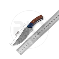 Tendance vente prix usine couteaux de chasse personnalisé à la main corne de taureau poignée couteau de chasse couteau de survie avec gaine en cuir