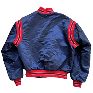 OEM Customized 100% Polyester Silk Satin Winter Bomber Sportswear Baseball Jacket for Men Women Custom Embroidery Logo Stand - Product Image 2