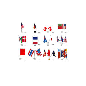 Drapeaux de table électoraux personnalisables de haute qualité avec support Cadeaux d'affaires promotionnels du grossiste authentiques Prix minimal - Product Image 1