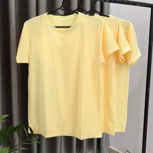 เสื้อยืดผ้าฝ้ายแบบเรียบจำนวนมากสำหรับฤดูร้อน-เสื้อยืดใช้ได้ทั้งชายและหญิง-เสื้อยืดแขนสั้น - Product Image 6