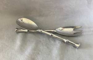 Handmade Antique Stainless Steel <b>Salad</b> <b>Server</b> For Kitchenware Tableware Home Hotel and Restaurant Luxury Kitchen Household Items - Product Image 2